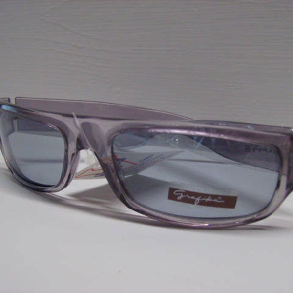 Italian Grafika Beautiful Lavender Designer 400 UV Adult Sunglasses Plastic Frames  #18