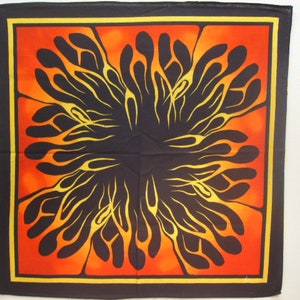 Flames of Fire Scarf Bandanna Head Wrap Scarf Bandanas