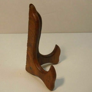 6 or 8 inch High Brown plate stand picture easel & Display handmade