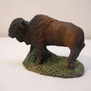 Buffalo Figurine Animals Wildlife Decorative Native Collectible #237
