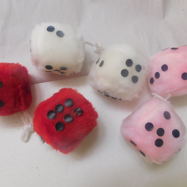 Fuzzy Dice Etsy