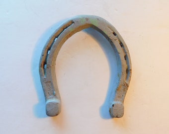 Vintage Cast Iron Horse Shoe  1960 Game Throwing Sports Collectible Horseshoe