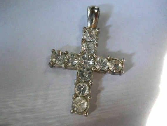 Beautiful Austrian Crystal Cross 10 Stone Crystal… - image 4