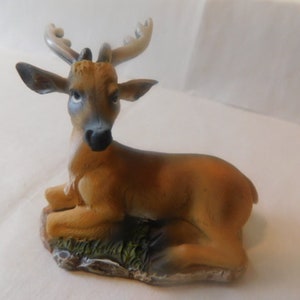 Deer Buck with antlers statue Deer figurine Collectible Animal