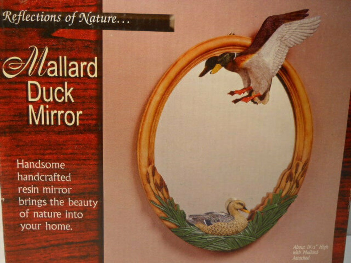 Mallard Duck Mirror Expertly Hand Painted Crafted. Decorative Etsy