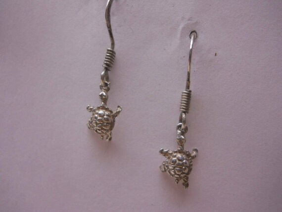 Turtles 925 Crafted Solid Sterling Silver Dangle … - image 2