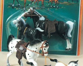 Horse Set for Kids 3 pc Set Toy Horses