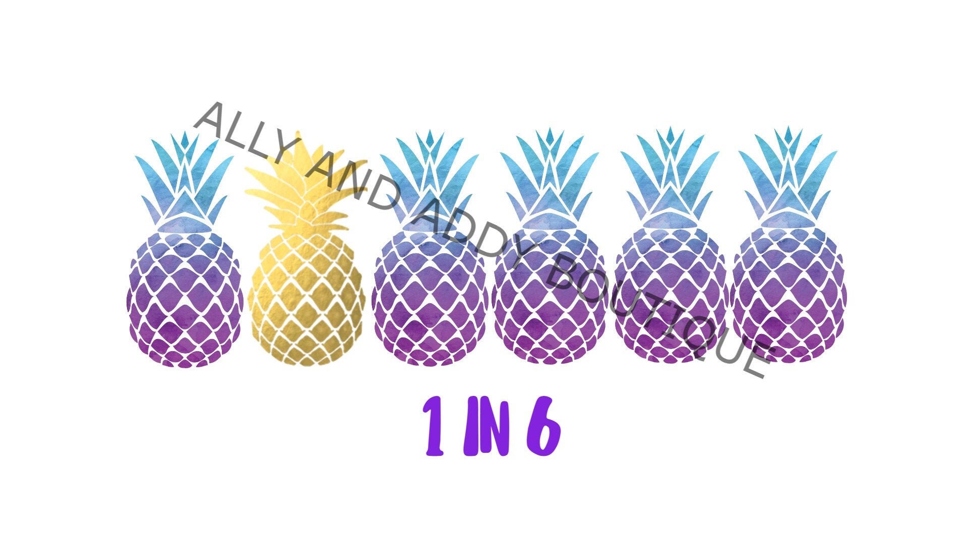 1 In 6 Pineapple Infertility PNG File Etsy