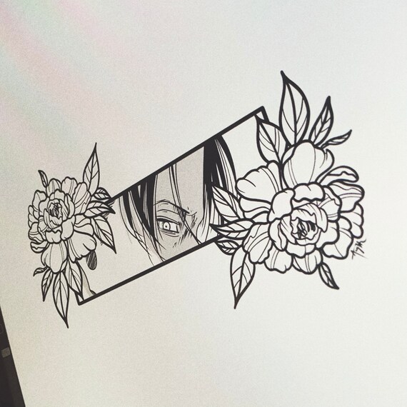 Levi Ackerman Tattoo Stencil Etsy Australia