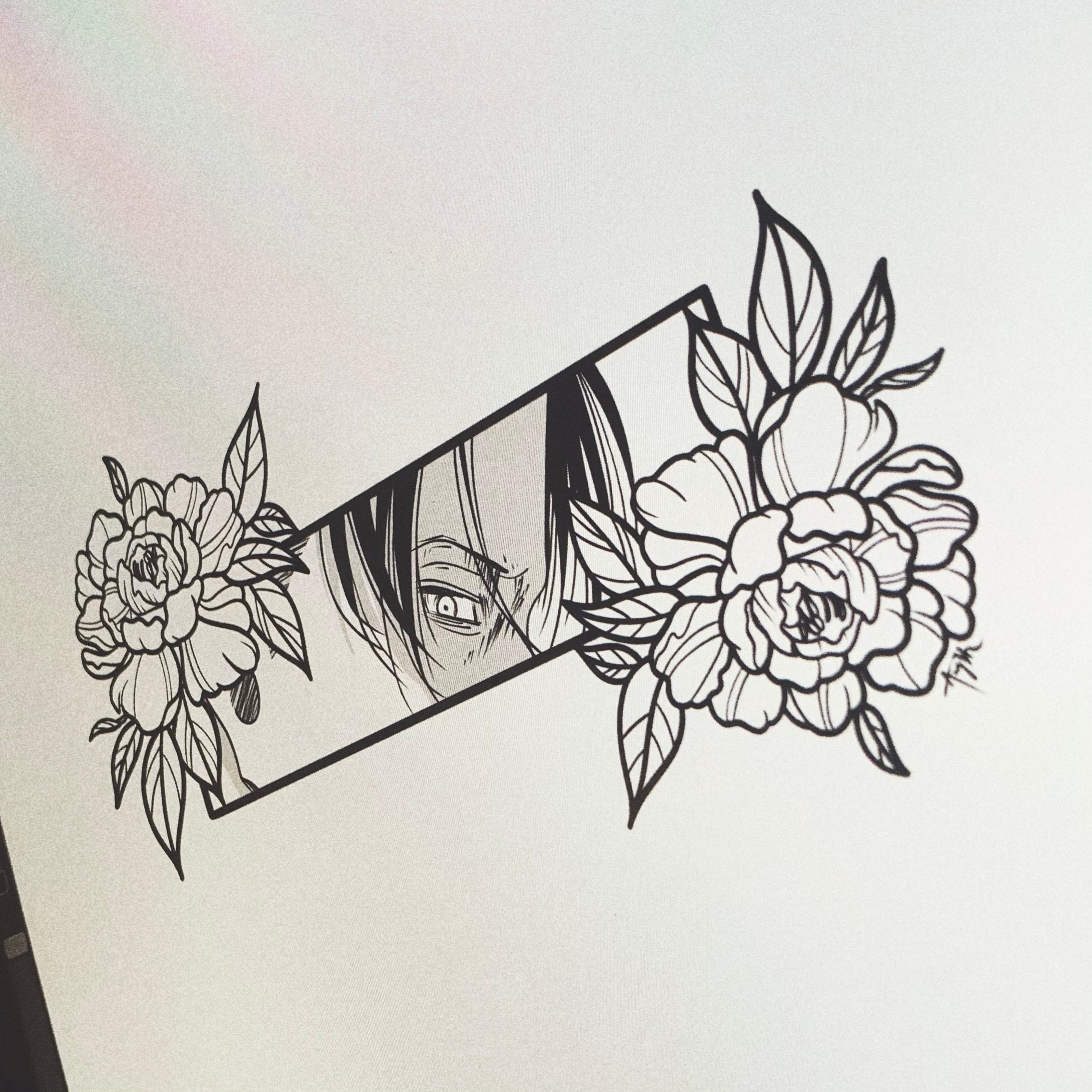 Levi Ackerman Tattoo Stencil Etsy Uk