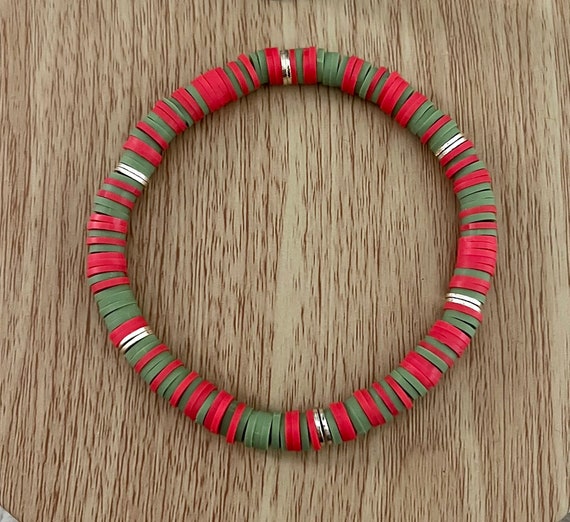 how to tie a heishi bead bracelet