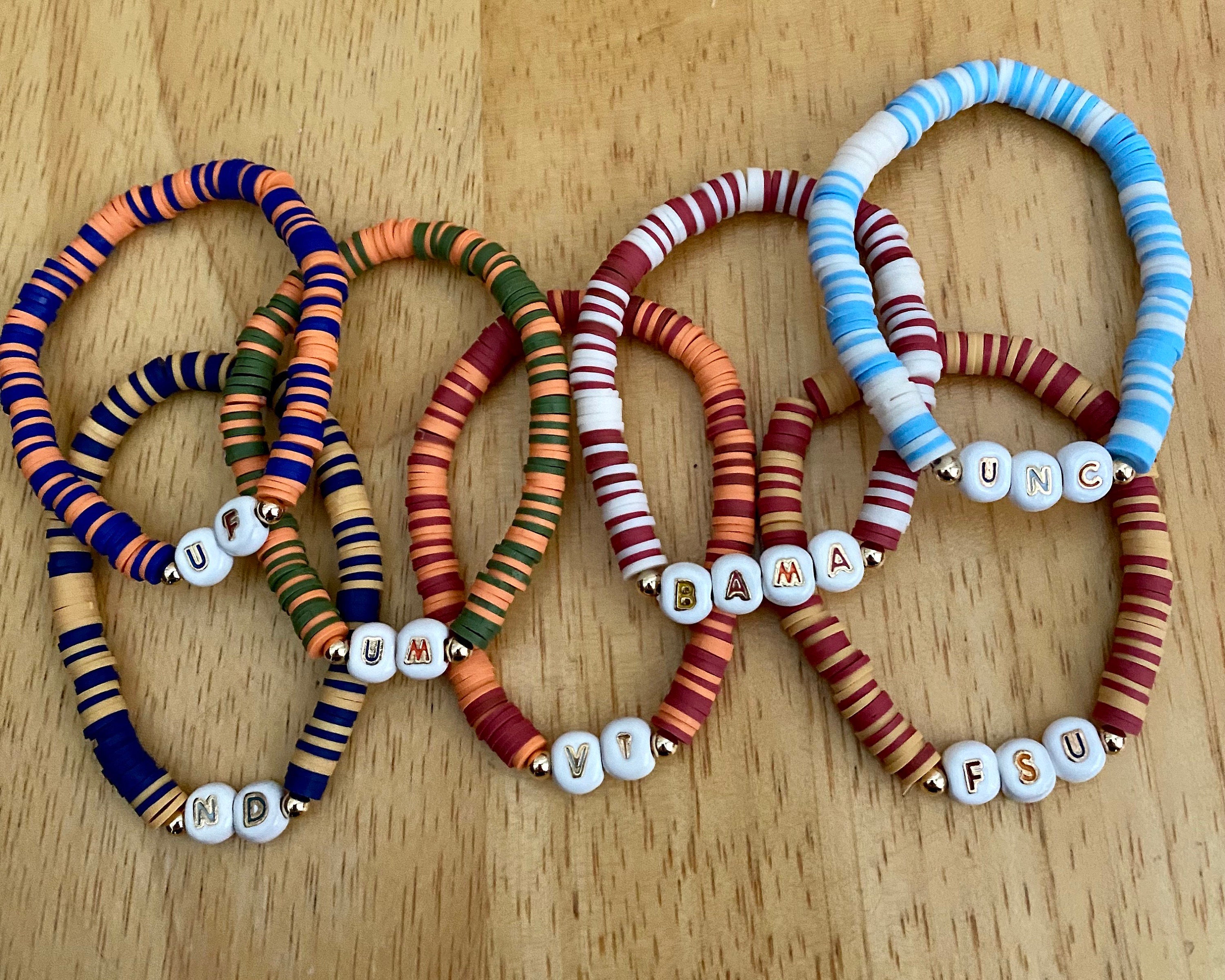 DIY Football Team Colors Bracelet Craft - Mama Likes This