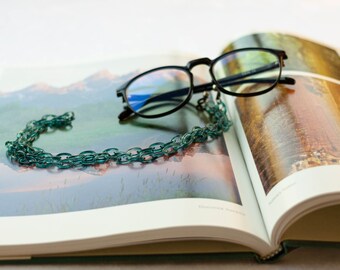 Aquamarine Eyeglasses Chain and Mask Chain