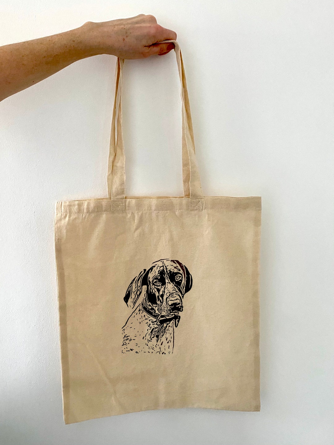CafePress German Shorthaired Pointer Tote Bag - Natural Canvas Reusable Shopping Bag - View #7