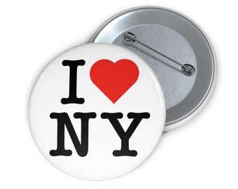 I Heart NY Pin button | New York souvenir lapel pin
