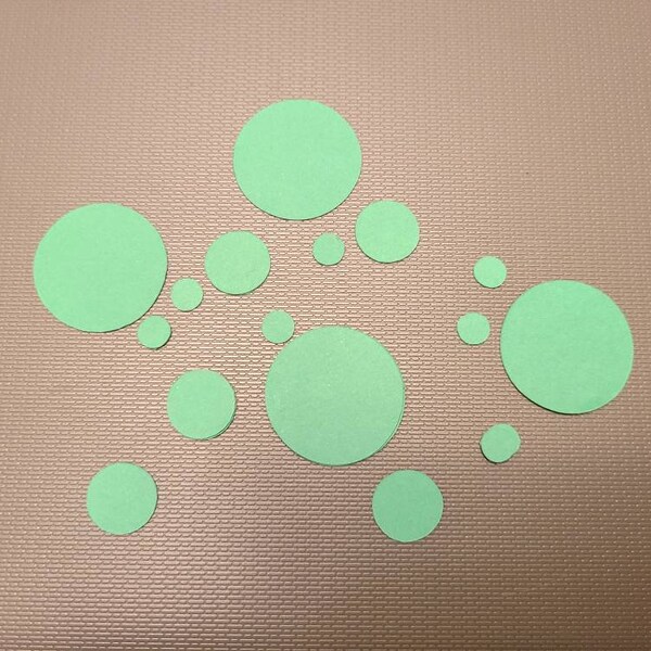 Circle Die Cut Cardstock Etsy