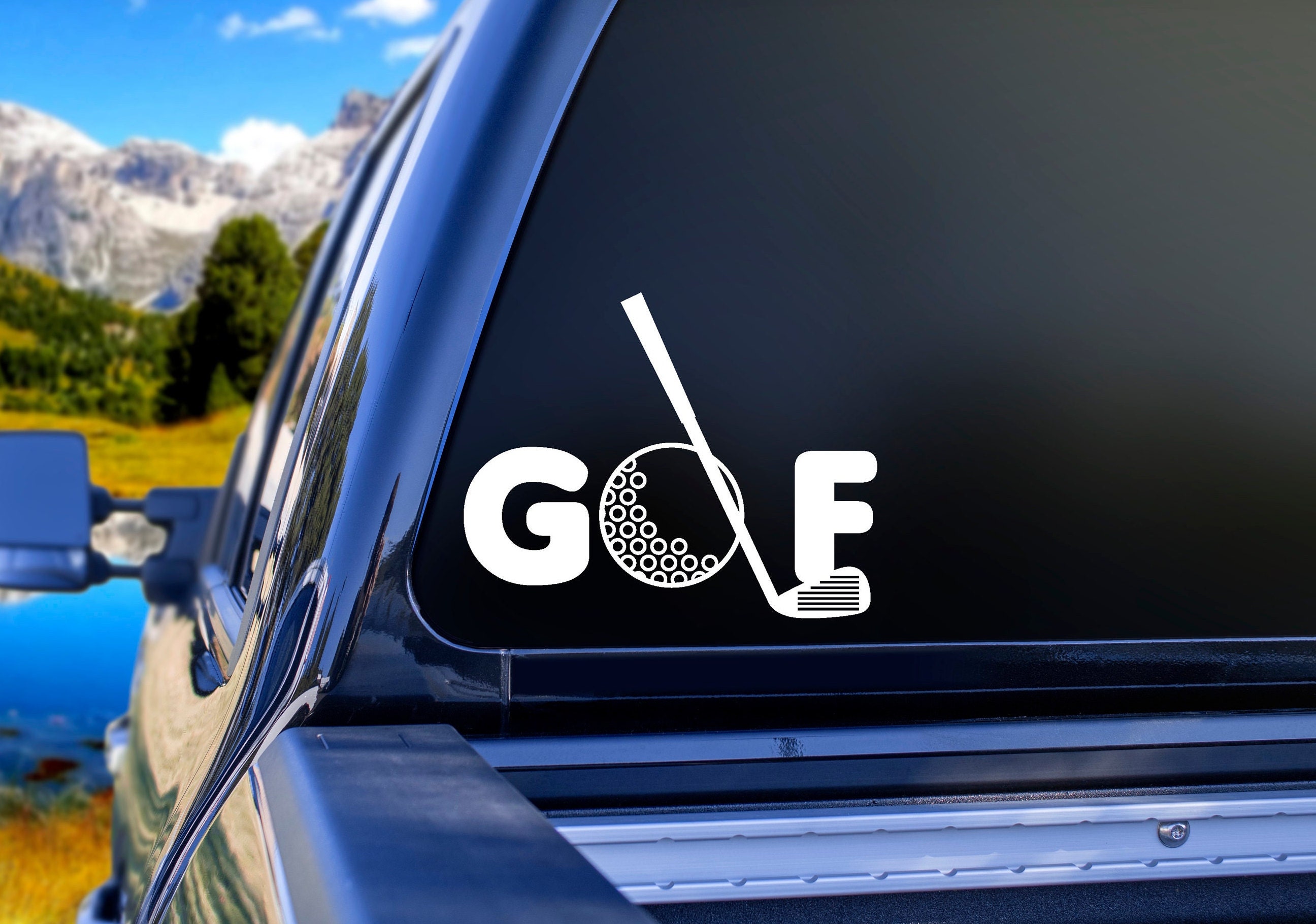 Golf Decal Golf Sticker Golf Ball Decal Golf Club Decal Etsy