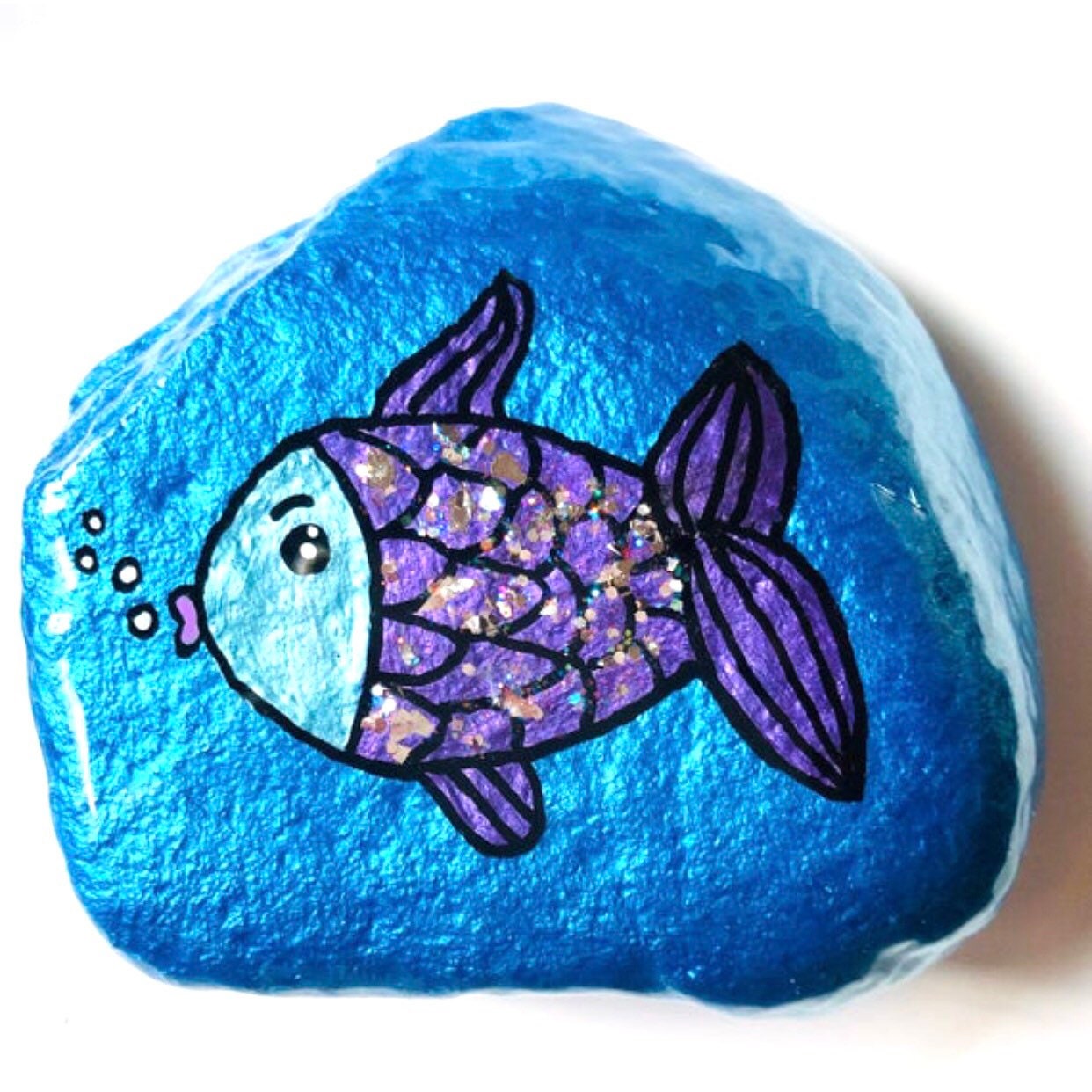 Glitter rainbow fish Etsy
