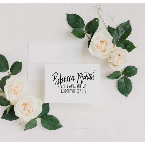 Hand lettered place cards