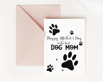 High-Quality Dog Mom Card Mother's Day View Photography High-Quality Dog Mom Card Mother's Day View Photography