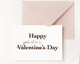 Happy Galentines Day Card Pack, Galentines Day Card Set, Valentines Day Card for Friends, Galentines Day Gifts for Best Friend