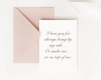 Dirty Valentine’s Day Cards for Wife, Naughty Valentines Day Card for Boyfriend, Funny Card for Husband Valentine Gift, Funny Valentine