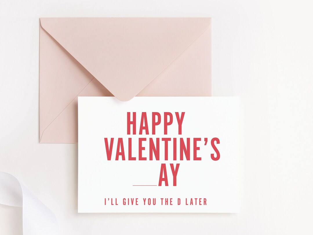 Funny Naughty Dirty Valentine's Day Gifts And Card For Her Greeting Card
