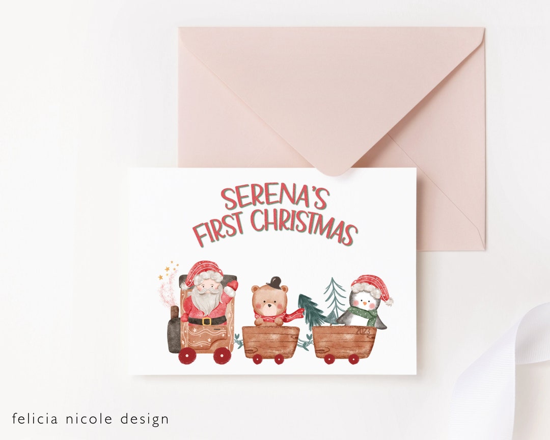 Babys First Christmas Card, First Christmas Gift Ideas for Grandbaby