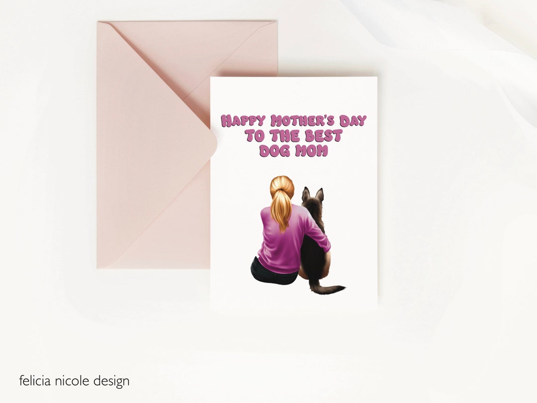Happy Mothers Day Card From Dog, Custom Mothers Day Card From Dog, Dog ...