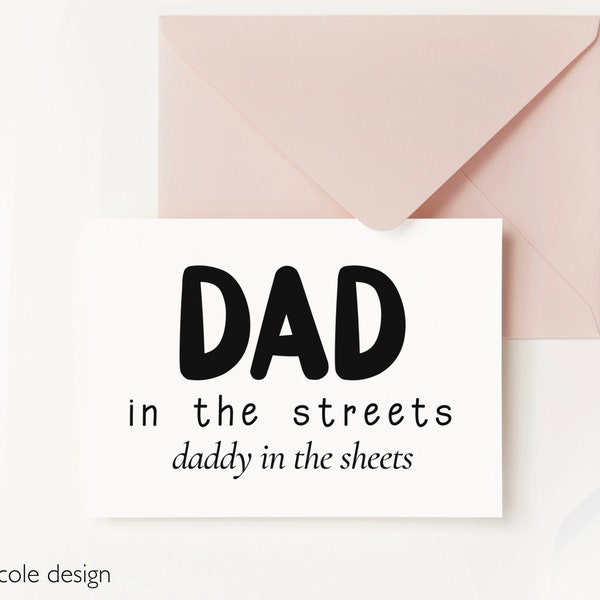 Dirty Fathers Day Card from Wife, Funny Fathers Day Card for Husband, Daddy Fathers Day Card, Fathers Day Gift Husband, Adult Greeting Card