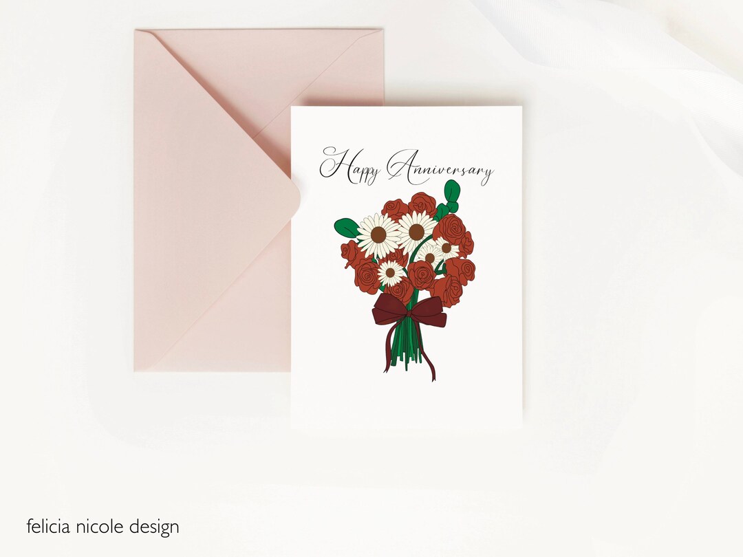 Happy Anniversary Card for Couple, Anniversary Card for Wife