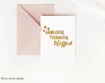 Thanksgiving Cards Set, Thankful Card, Grateful For You, Appreciation Cards, Fall Greeting Cards, Postcard with Envelope, Happy Thanksgiving