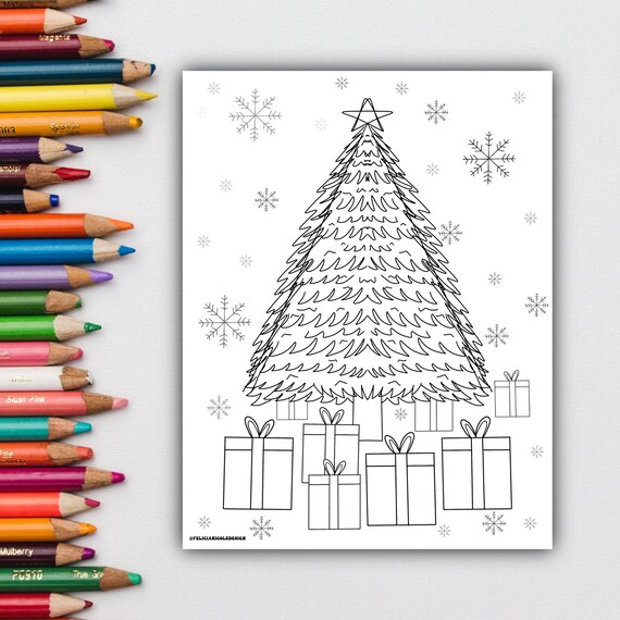 Christmas Coloring Pages Printable Christmas Tree Coloring