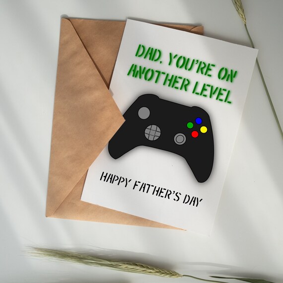 PRINTABLE Father's Day Card Video Game Card for Dad Gift - Etsy