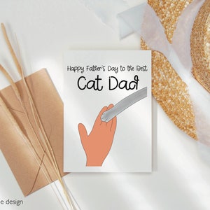 PRINTABLE Happy Fathers Day Card From Cats, Cat Dad Card for Fathers ...
