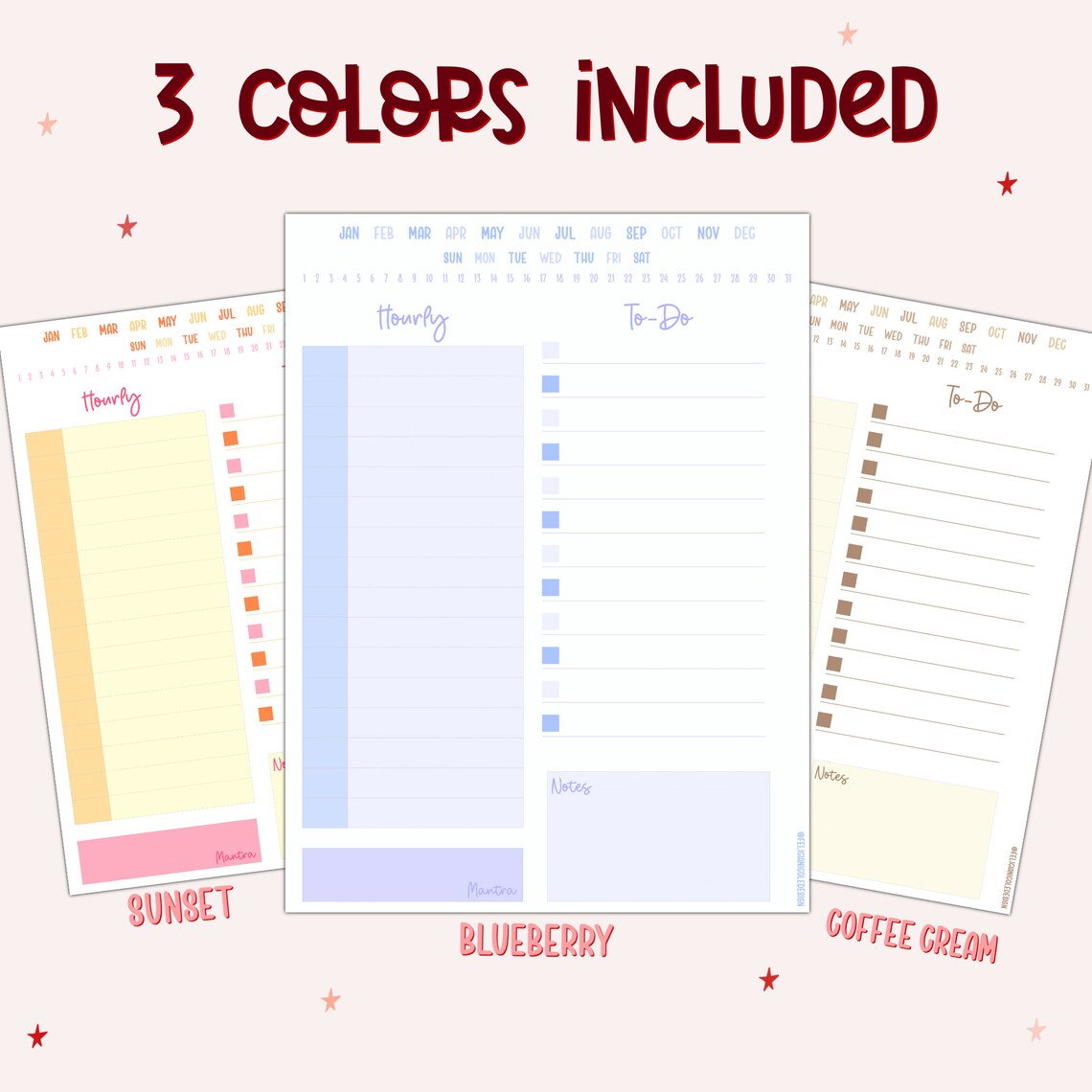 Printable Daily Planner Sheet Printable Daily Planner PDF Etsy Printable daily planner sheet printable daily planner pdf etsy