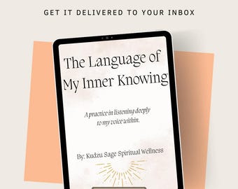 Develop Your Intuition Journal, Spiritual Journal, Increase Your Intuition Guide, Inner Growth Worksheet, Daily Intuition Check in