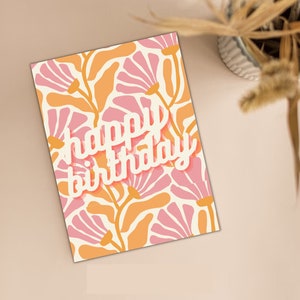 Printable Birthday Card with Colorful Design - Print at Home | Birthday Card, Printable | Invite Instant Digital Download 5x7 PDF