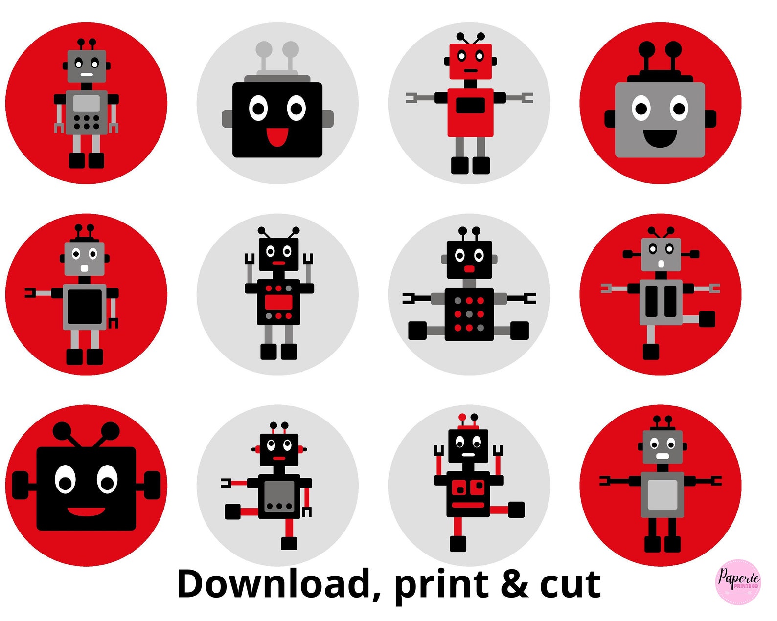 Robot Cupcake Toppers Digital Boys Birthday Cupcake Toppers Etsy robot-cupcake-toppers-digital-boys-birthday-cupcake-toppers-etsy
