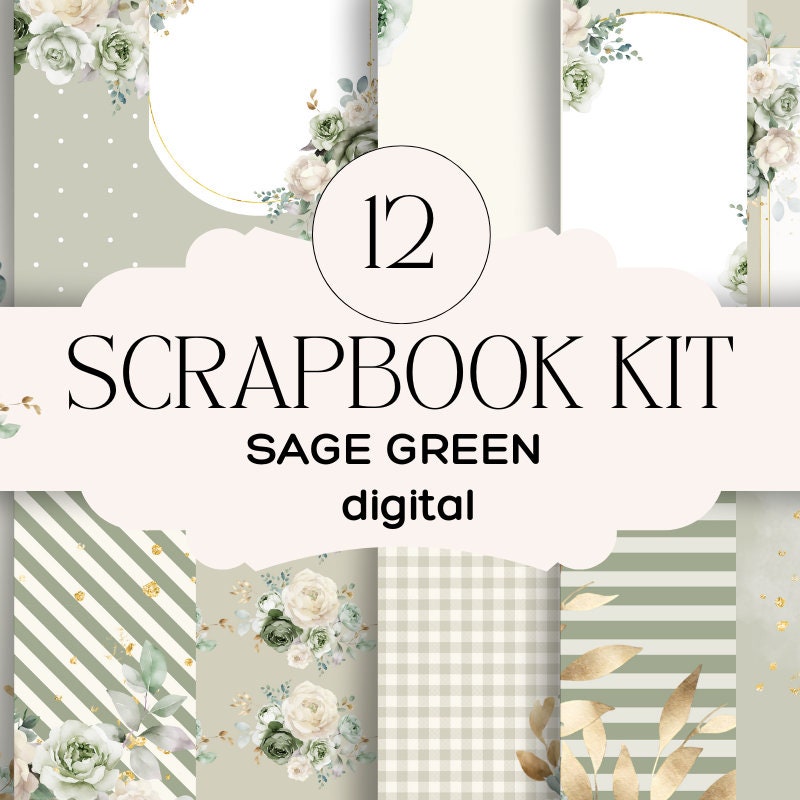 Green Scrapbook - Etsy