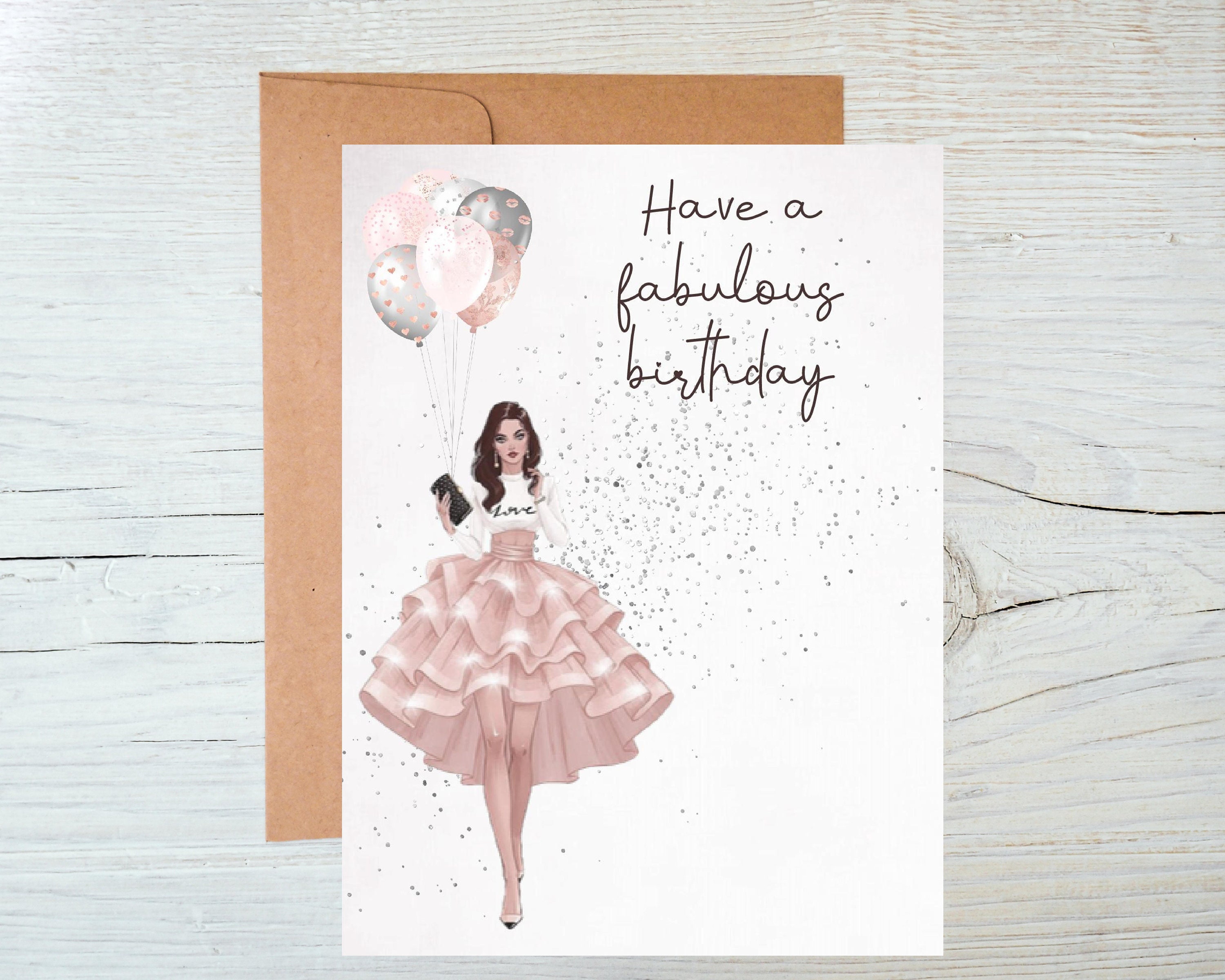 Teen Girl Birthday Teen Girl Birthday Card Teen Girl - Etsy New Zealand