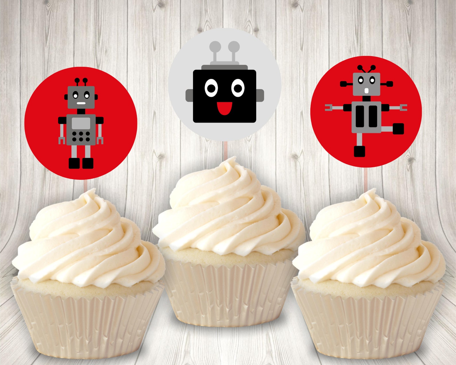 Robot Cupcake Toppers Digital Boys Birthday Cupcake Toppers Etsy robot-cupcake-toppers-digital-boys-birthday-cupcake-toppers-etsy