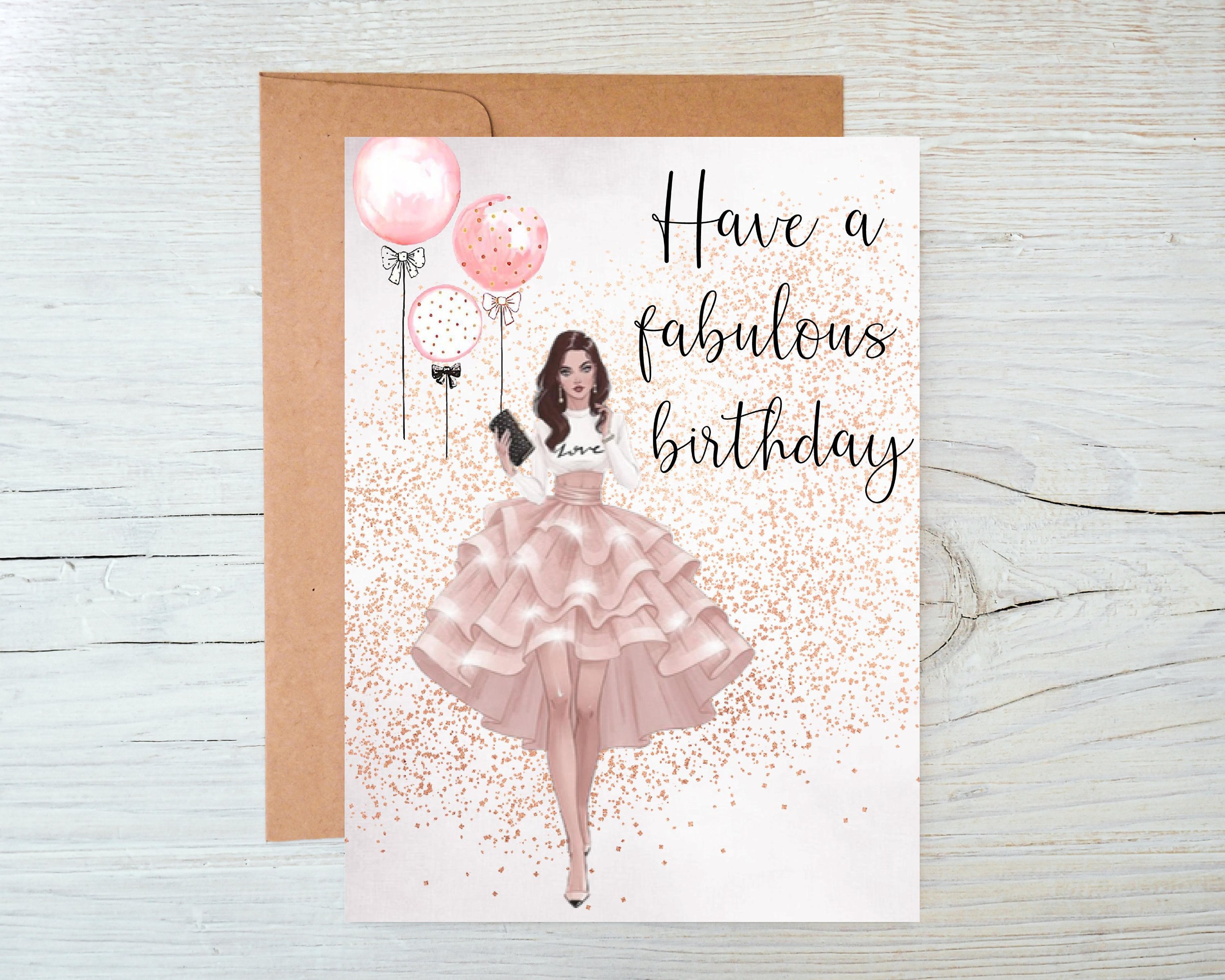 Teen girl birthday Teen girl birthday card Teen girl | Etsy