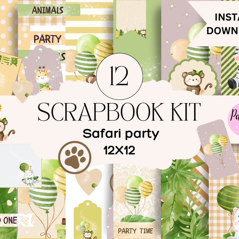 Animal Scrapbook Etsy Animal Scrapbook Etsy