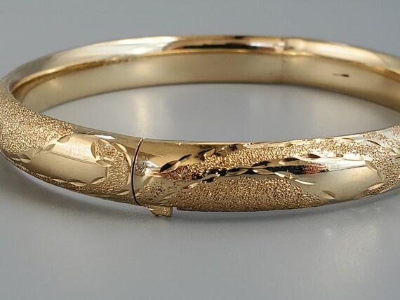 Vintage 14K Gold Cuff Bracelet - Fine Jewelry 14K