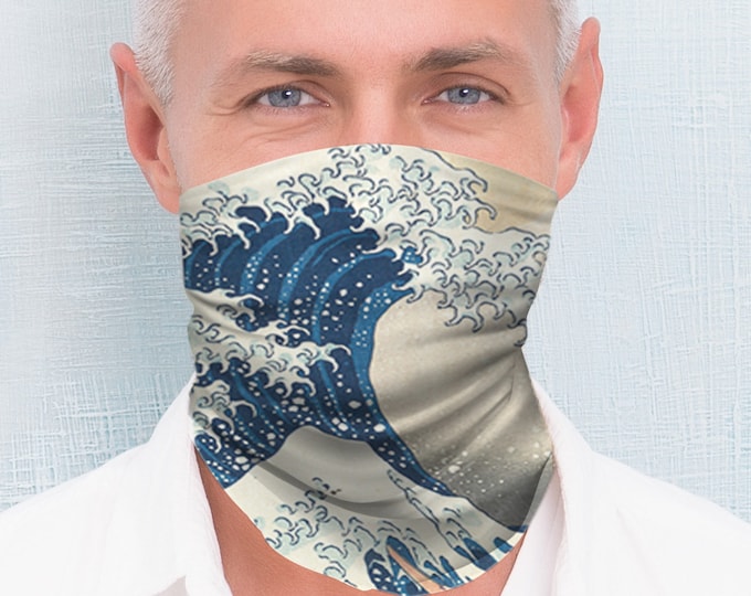 Face Mask/Neck Scarf Great Wave Design