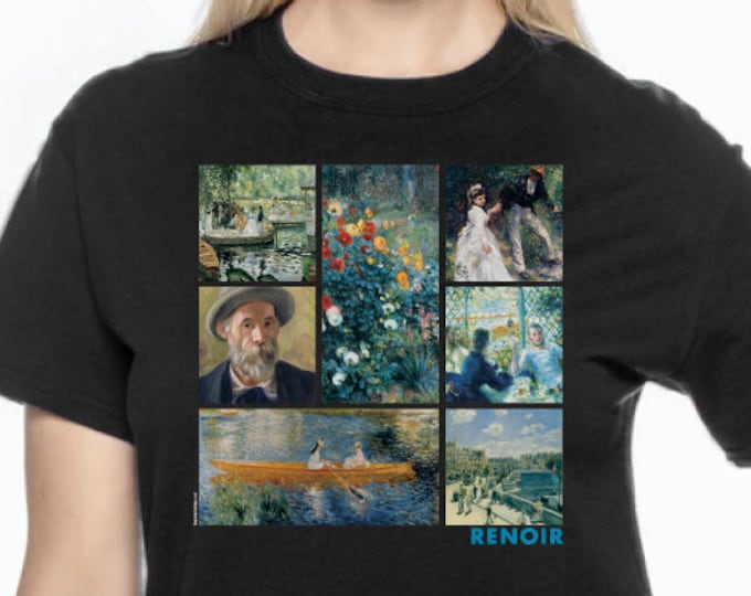 T-Shirt Auguste Renoir’s Masterworks, Shirt Impressionist Art Lover Gift