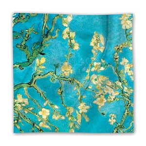 SCARF VAN GOGH Almond Branch Satin Silk-Finish