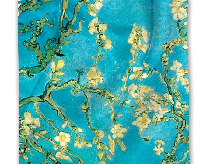 SCARF VAN GOGH Almond Branch Satin Silk-Finish