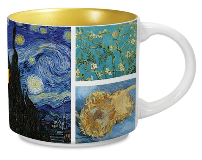 MUG Large Van GOGH Masterworks Metallic Finish